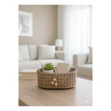 Bohem studio Hasır Sepet / Çok Amaçlı Hasır Sepet