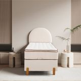 Bohem Tek Kişilik Sandıklı Baza + Pedli Yatak + Bohem Başlık 3 Lü Set Konuma Özel Teslimat 90 x 190 CM