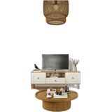 Bohem Tv Ünitesi 180 Cm Mdf N Kapak Çizgili - Atlantik Çam Atlantik Çam