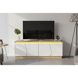 Bohem Tv Ünitesi Mdf Kapak Led Işıklı Tv Ünitesi, 150 Cm