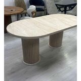 Bohem Yemek Masası - Traverten - 160x90