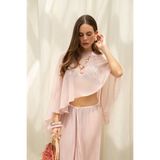 BOHEMAİ Charm Salaş Pembe Crop Pantolon Takım