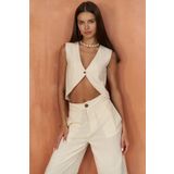Bohemai Montana Natural Yelek Pantolon Takım