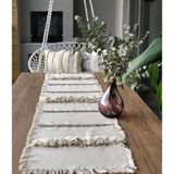 Bohemart cendere altin pullu Runner - Bej - 170 x 40 cm