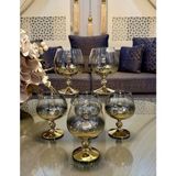 Bohemia 250CC Titanyum Gold Kahve Yanı Su Bardağı - 1 Adet - 250 ml