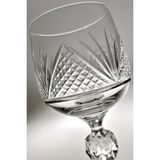 Bohemia Collection Sterna Kristal 6'lı Kahve Yanı Su Bardağı / Beyaz Şarap Kadehi Seti 150CC Katrina Model - Şeffaf - 150 ml