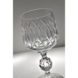 Bohemia Collection Sterna Kristal 6'lı Kahve Yanı Su Bardağı / Beyaz Şarap Kadehi Seti 150CC Paradoks Model - Şeffaf - 150 ml