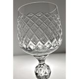 Bohemia Collection Sterna Kristal 6'lı Kahve Yanı Su Bardağı / Beyaz Şarap Kadehi Seti 150CC Polo Model - Şeffaf - 150 ml