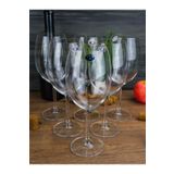 BOHEMİA CRYSTAL Banquet Bordeaux 580 Ml.6 Adet Ayaklı Kristal Cam Şarap Kadehi.vıp Özel Üretim.madame Luda.