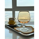 Bohemia Crystal Kahve Yanı Renkli 6'lı Su Bardağı - Şeffaf
