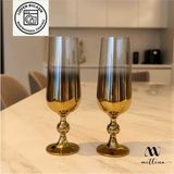 Bohemia Kristal 6' Lı Kahve Yanı Bardağı Gold 180 cc - 6 Adet - 180 ml