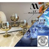 Bohemia Kristal 6' Lı Kahve Yanı Bardağı Gold 250 cc - 6 Adet - 250 ml