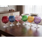 Bohemia Kristal Bardak Lüsterli Dekorlu 250 Cc 6 Adet