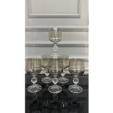 Bohemia Kristal Füme Kahve Yanı Su Bardağı