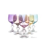 Bohemia Kristal Mix Renkli Kahve Yanı Su Bardağı 150ml