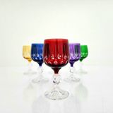 Bohemia Leonarte Casa Menşeli Bohemia Estan 150ML Kristal 6 Parça Kadeh Bardak Takımı - 6 Adet - 150 ml - Renkli