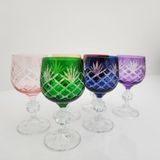 Bohemia Leonarte Casa Menşeli Lorenzo Kristal 6 Parça Bardak Takımı 150 ml - 6 Adet - Renkli
