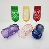 Bohemia Leonarte Casa Menşeli Lorenzo Kristal 6 Parça Bardak Takımı 180 ml - 6 Adet - Renkli
