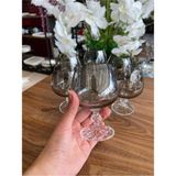 Bohemia Okyay Home Bohemia Crystal Bohemia 6 Lı 250 cc Kristal Kahve Yanı Su Bardağı Füme - Antrasit - Sarı - 1,9 lt