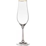 Bohemia Tulıpa Altın Yaldızlı 6'lı Flüt Kadeh 170 ml