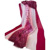 Bohemian Etnik Desenli Vual Pamuk 100 x 190 cm Pareo Şal 1758096 Pembe Standart