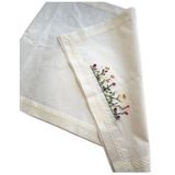 Bohemian Home’s Organik Keten Runner Sunum Servis Örtüsü Krem 45 x 140