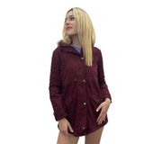 Bohemian Kapüşonlu Mont Parka bordo 40
