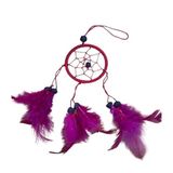 Bohemian Rüyakapanı/Düşkapanı Kırmızı Bohem Çanta Aksesuarı Araba Süsü Dikiz Ayna Süsü Dreamcatcher Kırmızı Tek Ebat