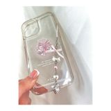 bohemian takı tasarim Çilekli Fiyonklu Fairycore Telefon & Çanta Charmı