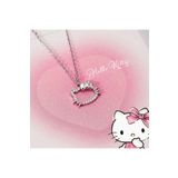 bohemian takı tasarim Hello Kitty Coquette Zirkon Taşlı Kolye