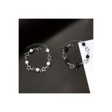 bohemian takı tasarim Y2K STAR 2'Lİ COKLU İNCİLİ YILDIZLI PINTEREST BİLEKLİK