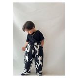 bohemiankids baby wear Erkek Çocuk Siyah Beyaz Desenli Pantolon