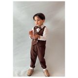 bohemiankids baby wear Erkek Çocuk Yelek, Pantolon,Gömlek ve Papyonlu Takım