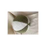 bohemoon El Yapımı Çift Renkli Pelüş Oyuncak Top - Yumuşacık Oyun Arkadaşı (19 cm) Yeşil - Beyaz