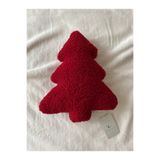 bohemoon Teddy Yılbaşı Çam Ağaç Yastık Bordo Küçük