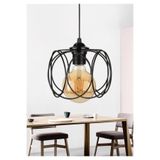 Bohhem Evo Otantik Avize Siyah Metal Sarkıt Ayd-1783 beyaz 30 x 20
