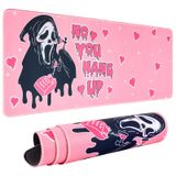 BOHJPIS Büyük Oyun Mouse Pad 80 x 30 cm Ofis Fare Altlığı Kaymaz Kauçuk Taban Yumuşak Rahat ve Dayanıklı Masa Pedi (Pembe)