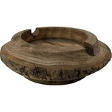 Boho Bazzar Süwen Ağacı El Yapımı Küllük 8 x 8 x 4 cm - Kahverengi