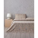 Boho Chic Pamuk Çift Kişilik Nevresim Takımı 200X220 cm Bej