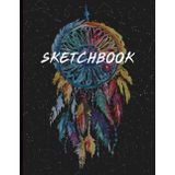Boho Dreamcatcher Sketchbook: For Artists, Creatives & Doodle Lovers – 8.5x11 Inches, 120 Blank Pages