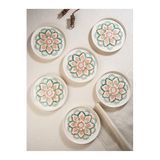Boho Handmade 6lı Pasta Tatlı Tabağı- Stackable 20 cm.