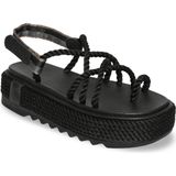 Bohonomad Ibiza Chunky Platform Kadın Sandalet - Siyah