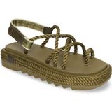 Bohonomad Ibiza Mid Platform Kadın Sandalet - Haki