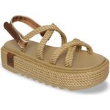 Bohonomad Tahiti Chunky Platform Kadın Sandalet - Bej