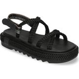 Bohonomad Tahiti Mid Platform Kadın Sandalet - Siyah