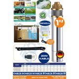 Böhrer 1.5 Hp 220V Kalem Dalgıç Su Motoru Pompa | Panolu + 20M Kablo - 4SVM150 | 100M Derinlik -1000M Yatay | Kademeli | 1" Su Çıkış Ağzı | Sondaj Tipi - 3 Ton Su