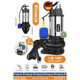 BÖHRER 1100W 1.5 HP 220V Demir Drenaj Çelik Gövde Dalgıç Su Motoru Pompa | 11m Derinlik -120m Yatay | 50" S