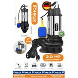 BÖHRER 1500W 2.0 HP 220V Demir Drenaj Çelik Gövde Dalgıç Su Motoru Pompa | 15m Derinlik -150m Yatay | 50" S