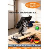 Böhrer 210Mm 1200W 5300 Rpm Üstten Gönyeli Lamine Parke Ahşap Kesme Gönye Kesme Makinesi