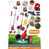 BÖHRER 21V BA011140K Akülü Çim Biçme Makinesi - Şarjlı Ot Kesme Ve Kenar Düzeltme Makinesi + Çift Akülü Set